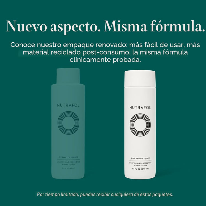 Acondicionador Nutrafol, formulado por médicos para cabello delgado...
