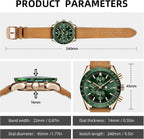 BENYAR Relojes de pulsera para hombre, cronógrafo analógico, de cuarzo, impermeables, para negocios, trabajo, casual, deportivo, con calendario
