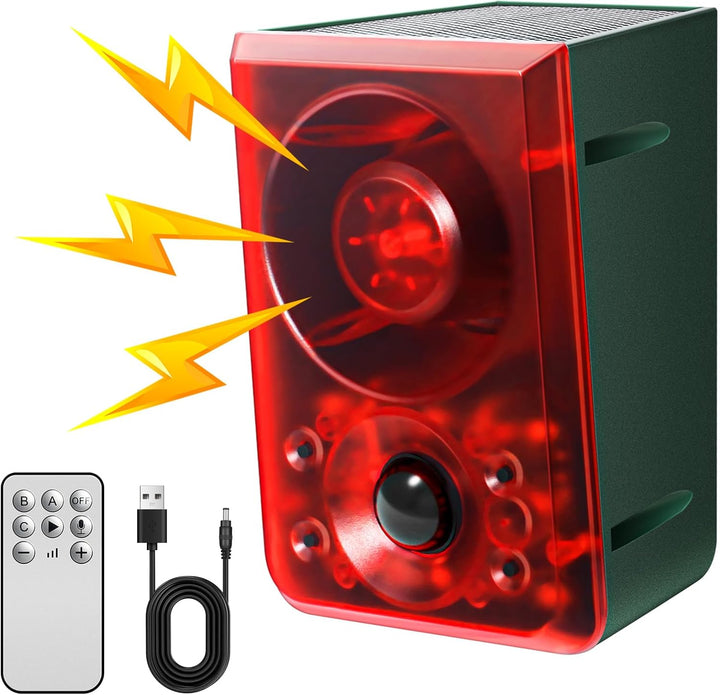 OUDAER Alarma Solar de Movimiento para Exteriores - Sonido