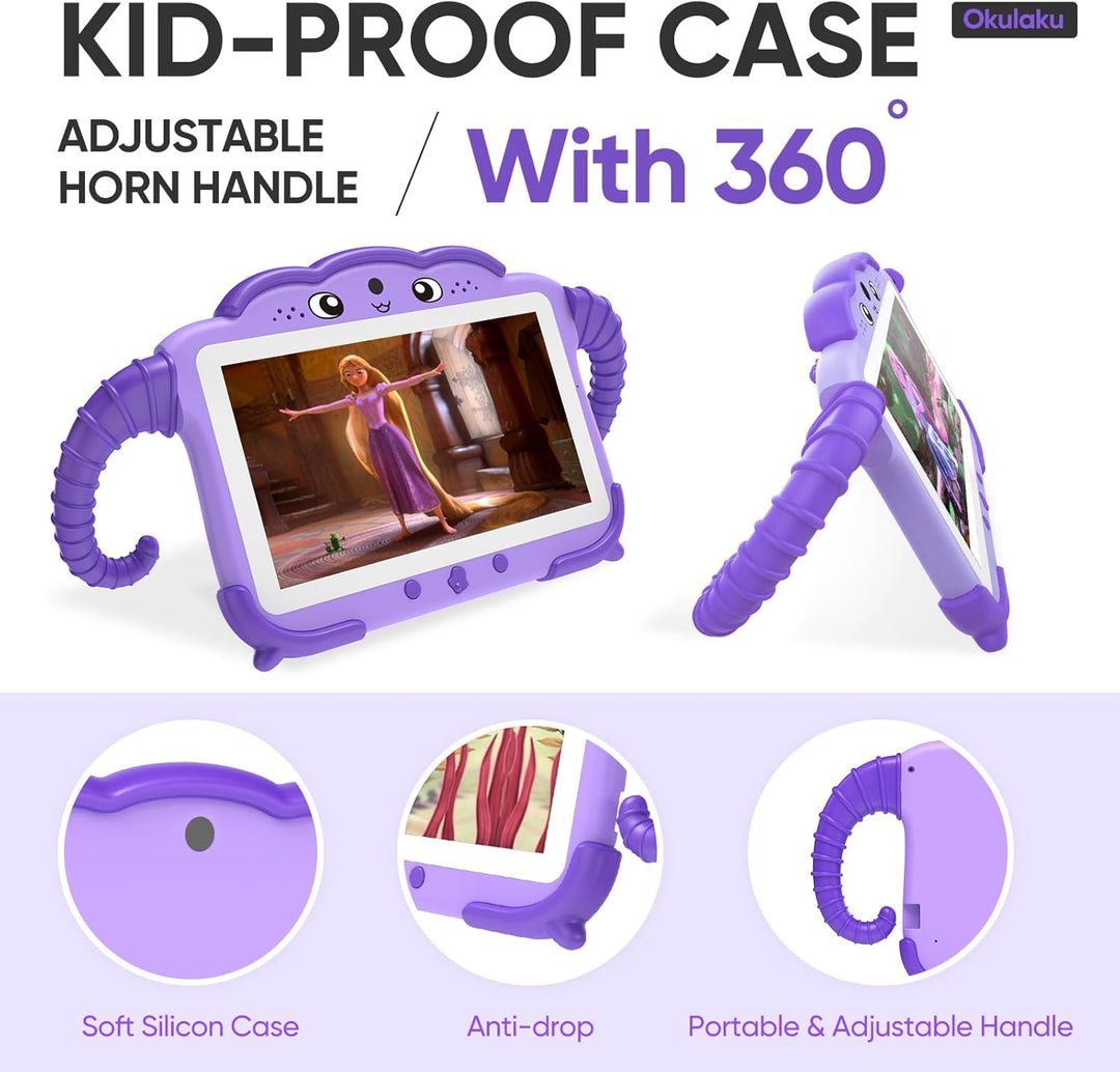 okulaku Tableta para Niños de 7 Pulgadas Tabletas para Niños de 3-7...