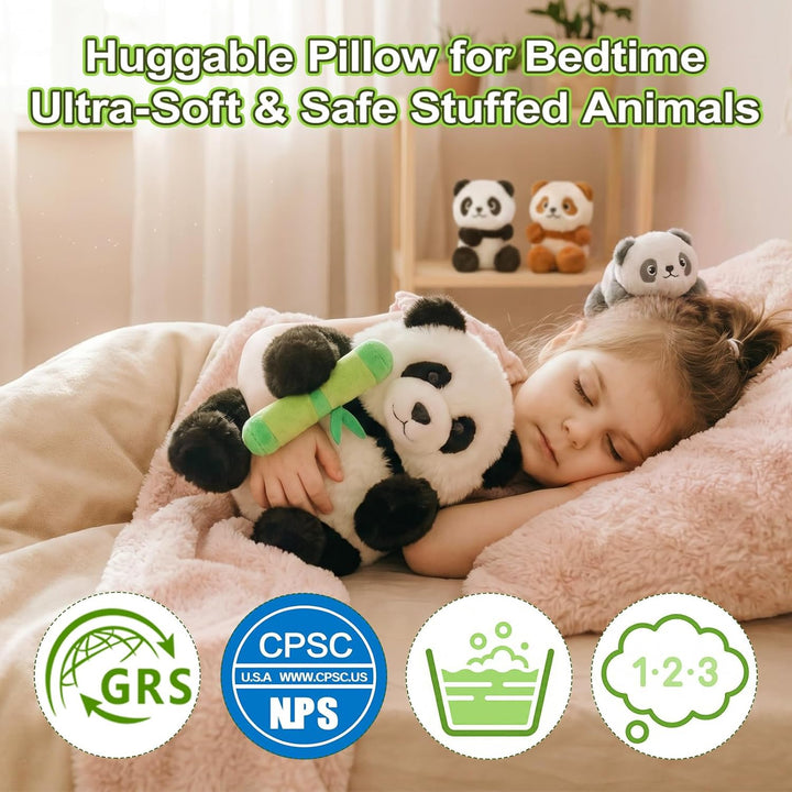 OUOZZZ - Animales de peluche 4 en 1 con bolsa de almacenamiento de...