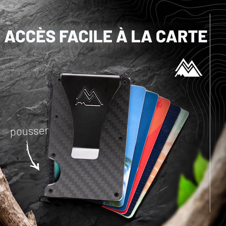Mountain Voyage - Cartera minimalista para hombres y mujeres con cl...