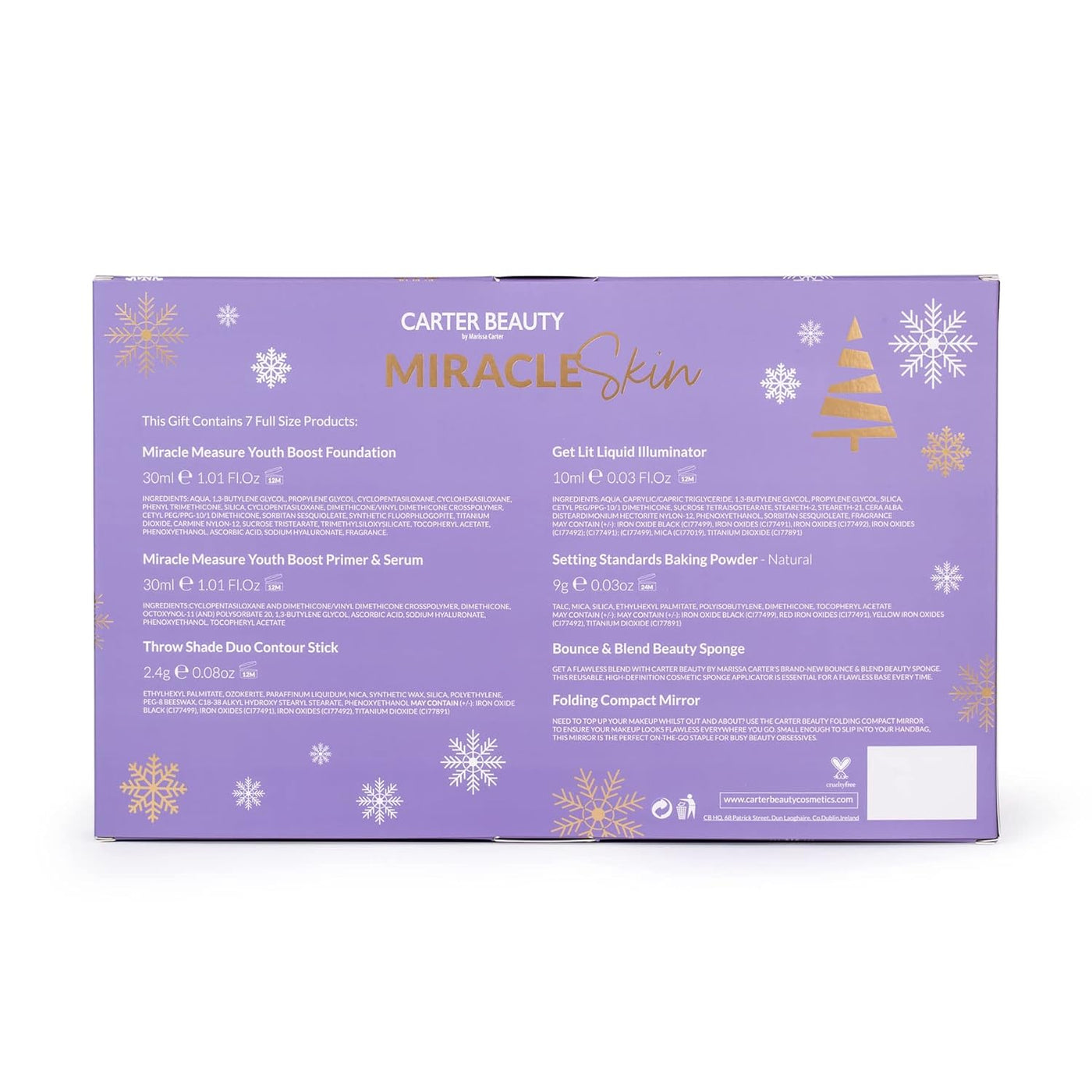 Carter Beauty Miracle Skin Set - Shortbread para mujer 7 piezas