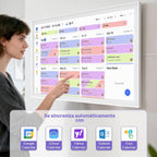Calendario digital inteligente de 27 pulgadas, gráfico de tareas familiares