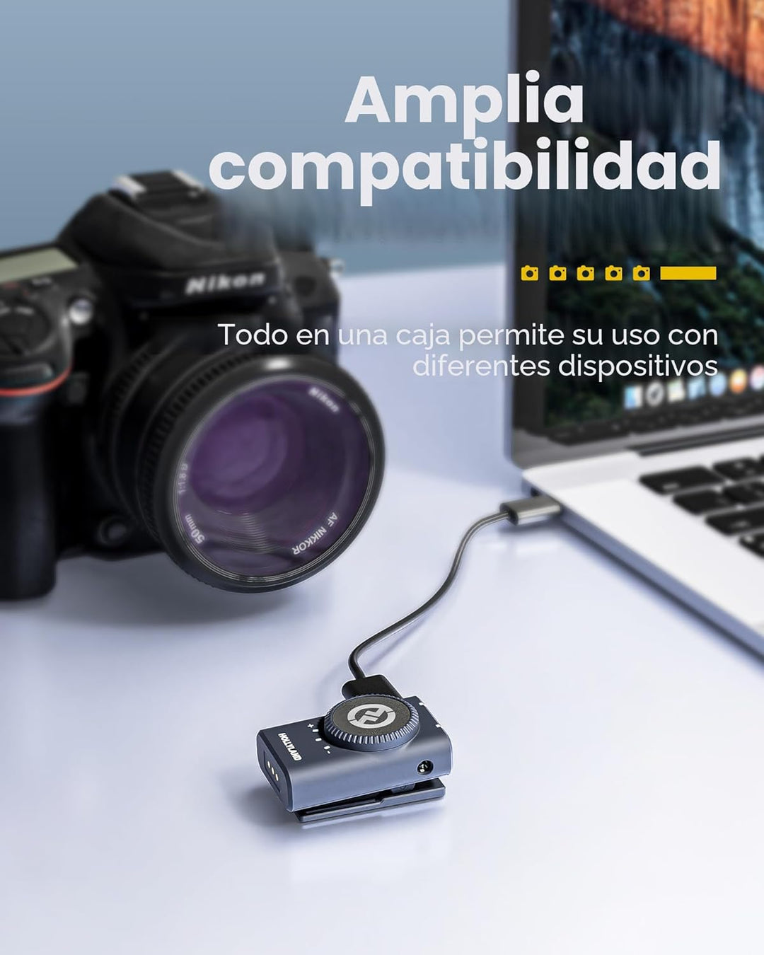Hollyland Lark M2 - Micrófono de solapa inalámbrico para cámara, PC...