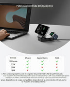 Anker MagGo - Estación de carga plegable Qi2 de 15 W compatible con MagSafe 3 en 1