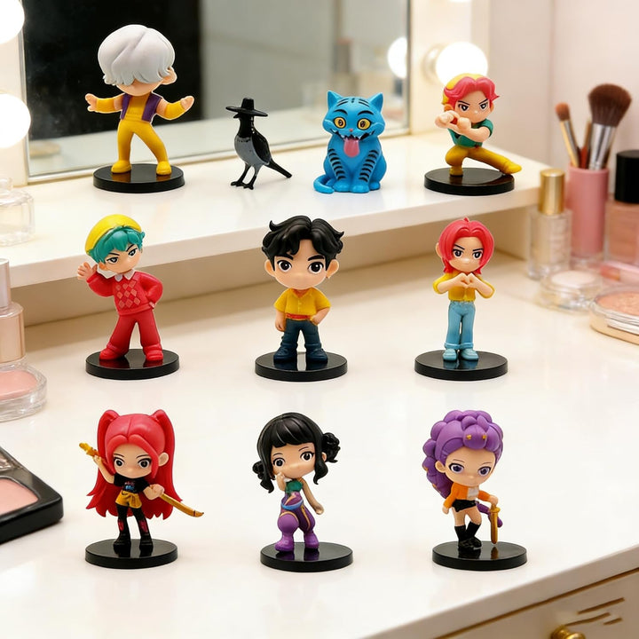 KDWER 10 figuras de dibujos animados, linda figura coleccionable, r...