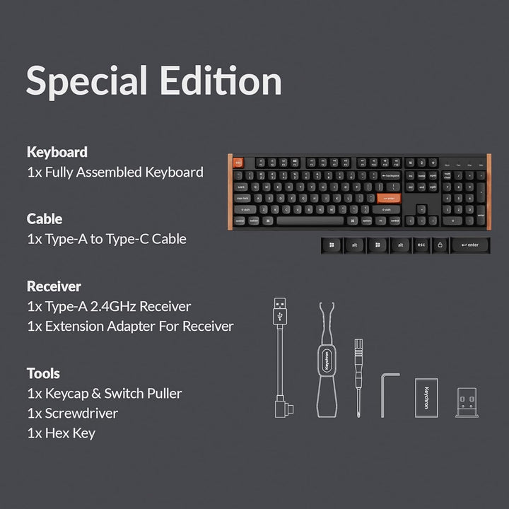 Keychron K10 HE - Teclado de efecto Hall, interruptor magnético de...