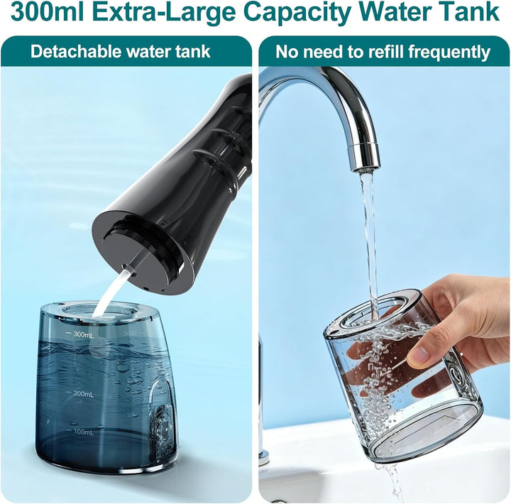 Nicefeel - Irrigador bucal inalámbrico de agua de 300ML, sin BPA, p...