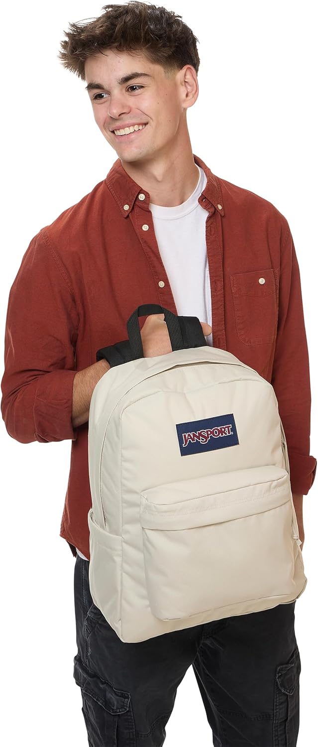 JanSport SuperBreak Plus Mochila con funda acolchada para laptop de...