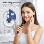 Cepillo de dientes eléctrico 2 en 1 con hilo dental combinado para