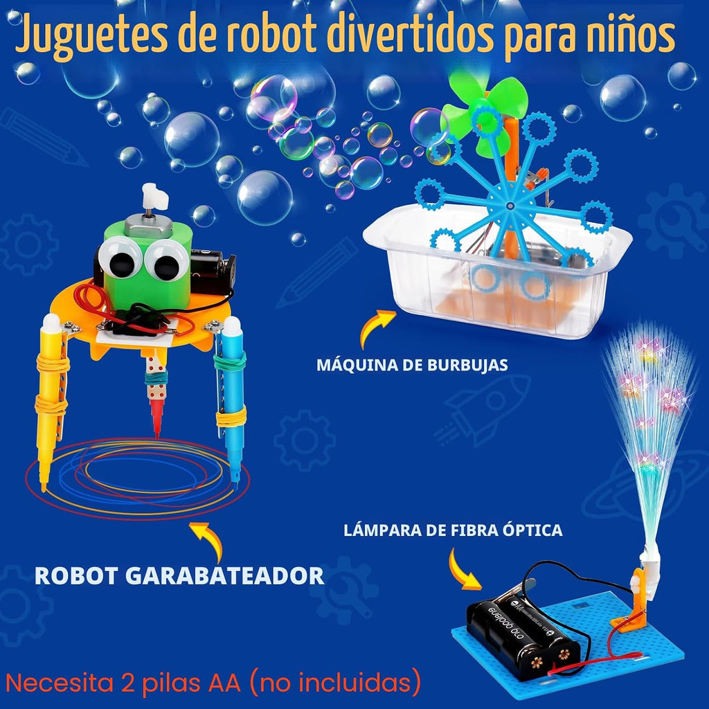 STEM Kits para Kids Robotics Kit Set, Boys Craft Educational STEM Toys Gifts