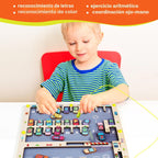 Laberinto magnético del alfabeto con rompecabezas de letras para un aprendizaje divertido, juguete educativo Montessori para niños y niñas de 3, 4 y 5 años, desarrollo de habilidades motoras finas y