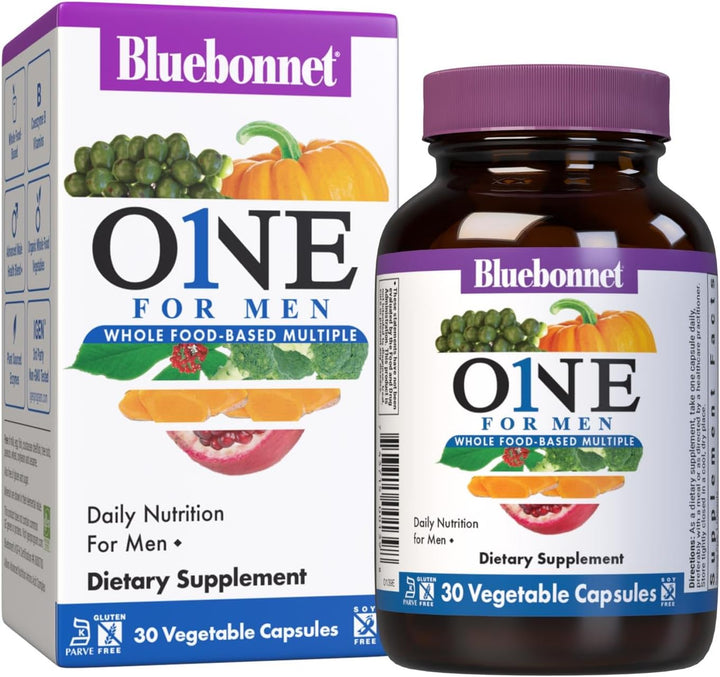 Bluebonnet Nutrition One for Men Whole Food-Based Multiple, nutrici...