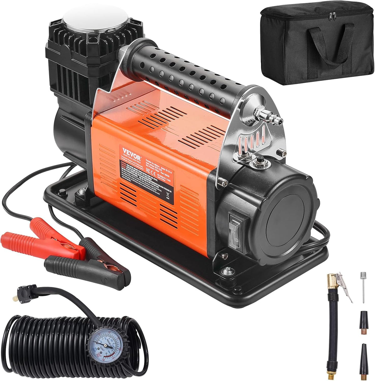 VEVOR - Inflador de neumáticos portátil de 12V, compresor de aire d...