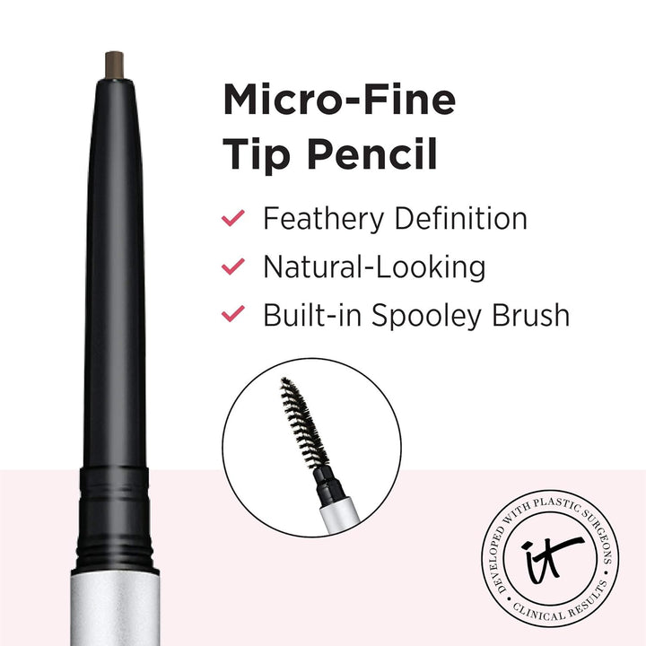 IT Cosmetics Brow Power Micro, Universal Taupe - Lápiz universal pa...