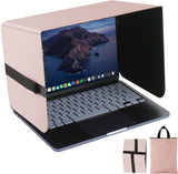 HoYiXi Parasol plegable para laptop y escudo de privacidad, se adap...