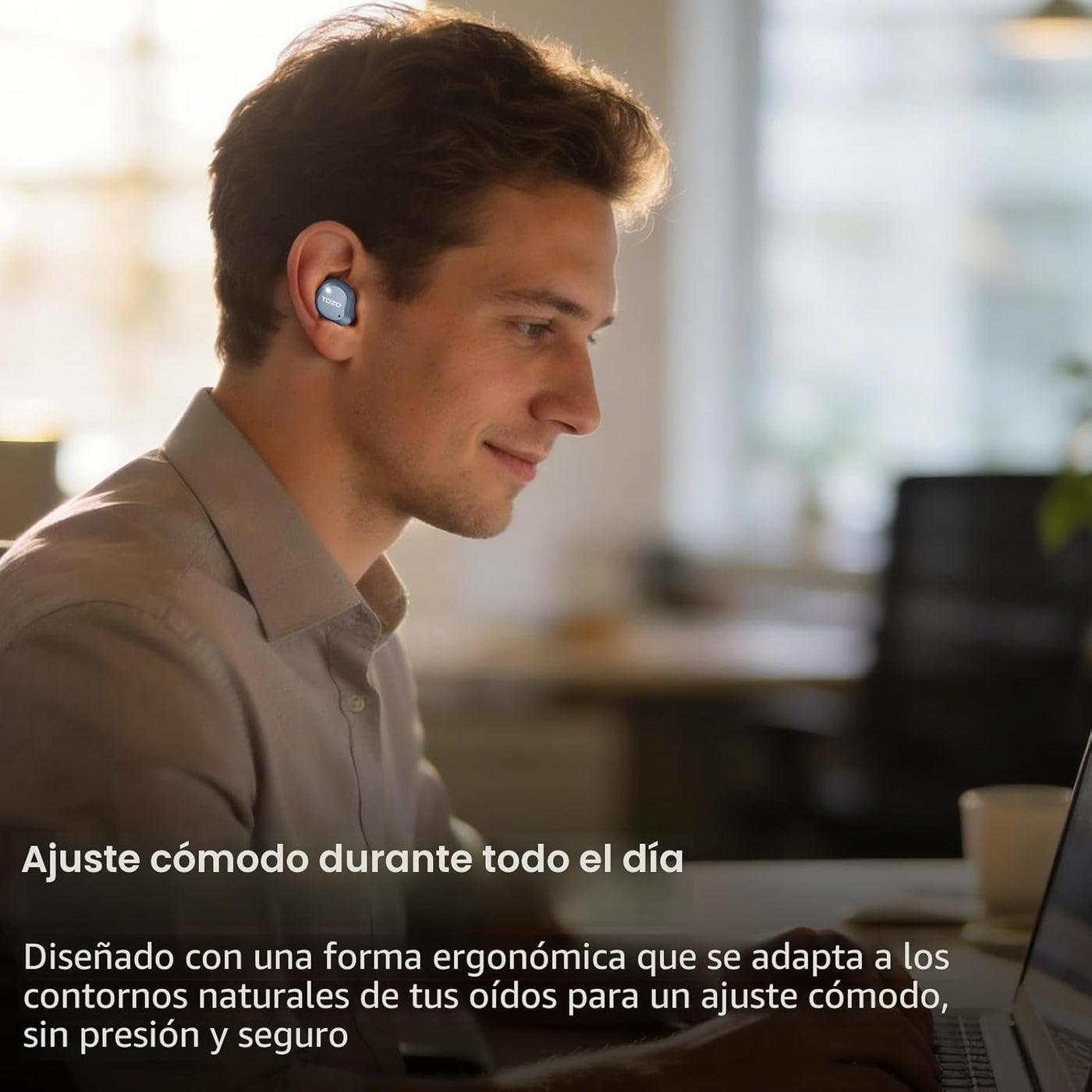 TOZO NC9 Auriculares inalámbricos híbridos con cancelación activa d...