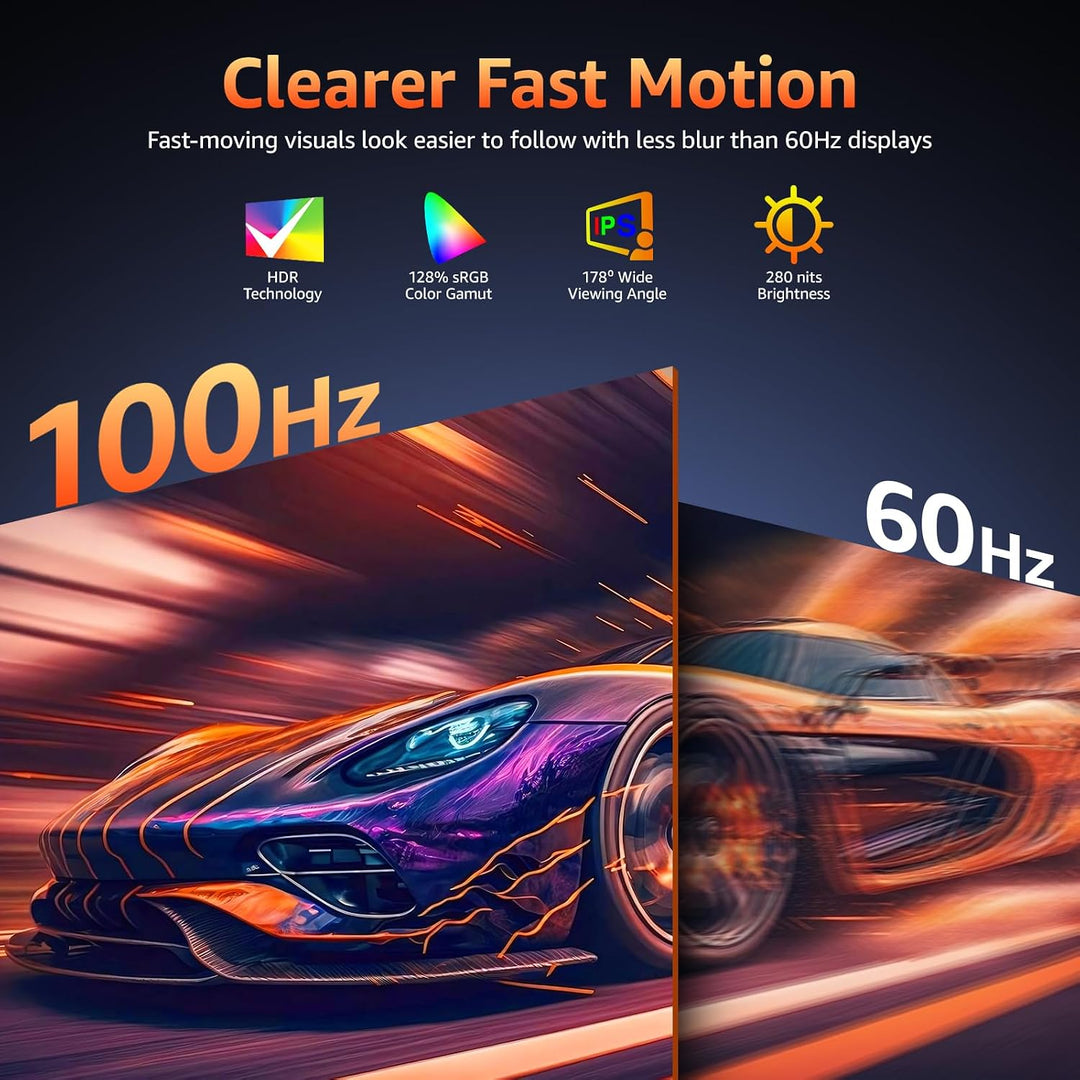 kksmart Monitor portátil de 18.5 pulgadas 128% sRGB 100Hz 1080P FHD...