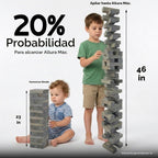 Outdoor Games - Torre grande de 54 bloques de madera, juego de apilamiento