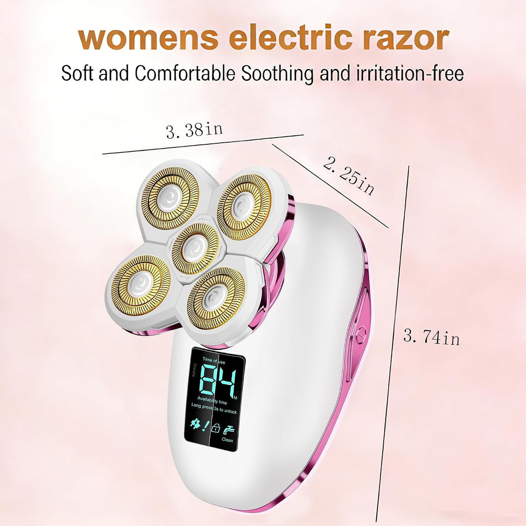 Maquinillas de afeitar eléctricas para mujer, resistente al agua y...