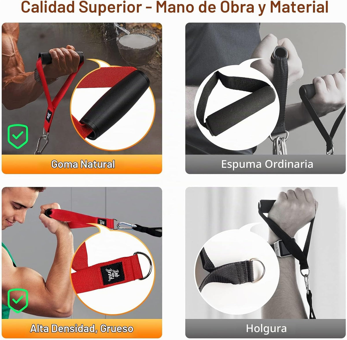 BOB AND BRAD Juego de bandas de resistencia, apilables de hasta 125-150 libras de bandas de entrenamiento con asas, anclaje de puerta y correas de tobillo, bandas de ejercicio resistentes para