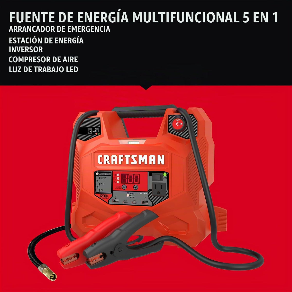 CRAFTSMAN Arrancador de batería de coche y estación de energía, 12V - CMXCESM256