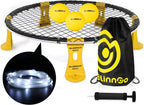 Roundnet Game Set con Balls y Patented Net, Lawn, Beach, Backyard Outdoor Game para Adults y Family
