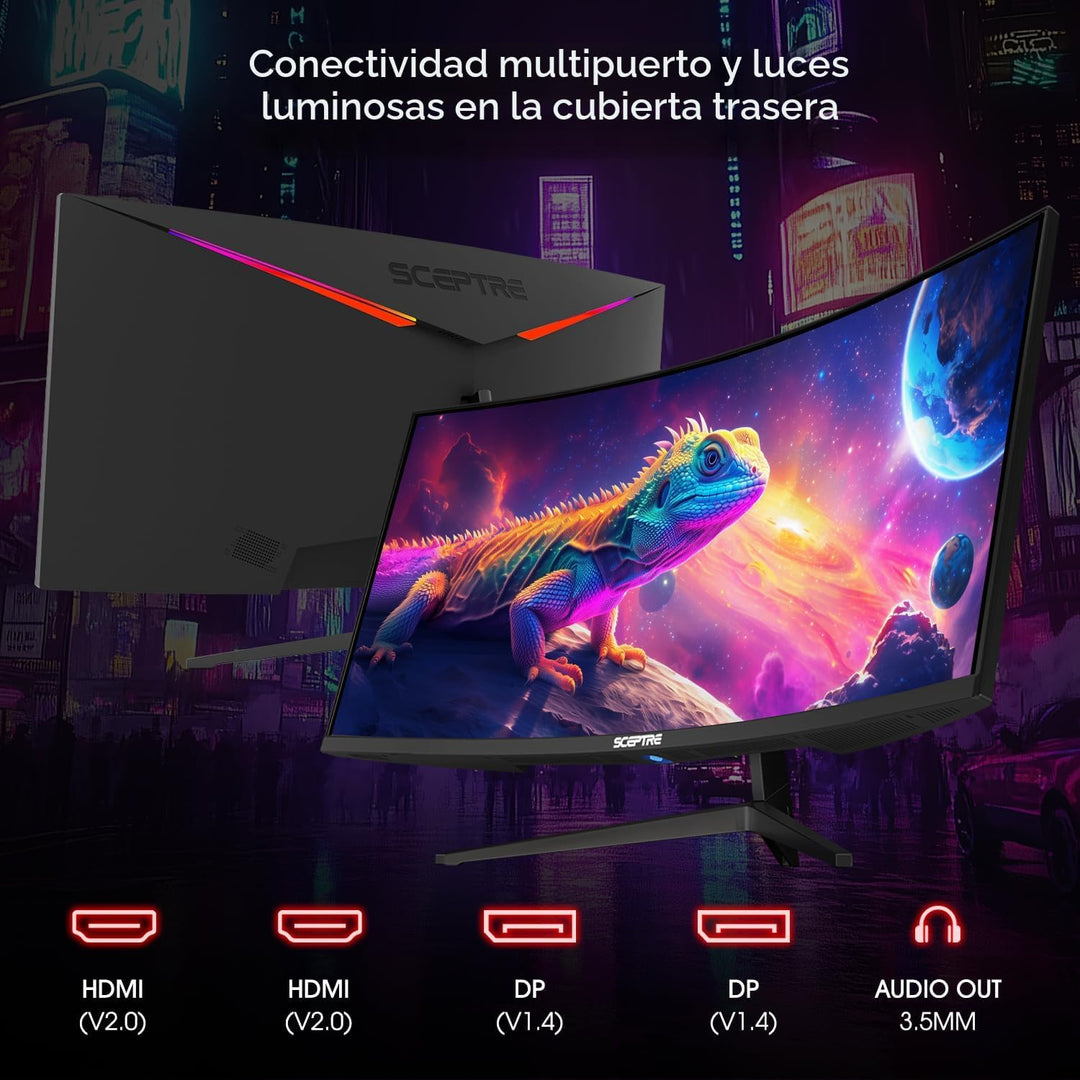 ¡Nuevo! Sceptre - Monitor ultraancho curvado de 34 pulgadas WQHD de...