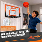 ALDWDY Aro de baloncesto para interiores sobre la puerta con baloncesto