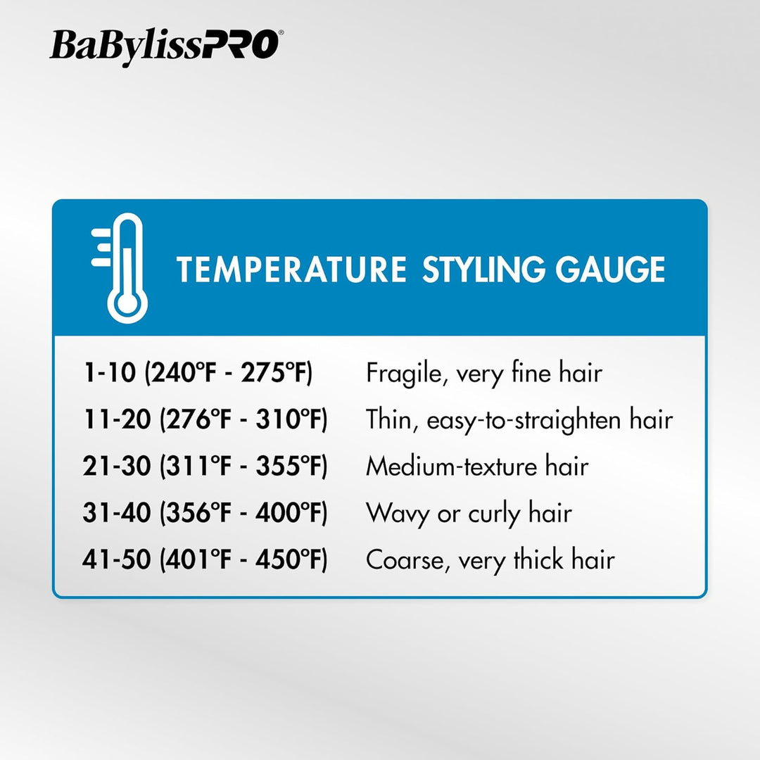 BabylissPRO Nano Titanium Ultra-Thin Hair Straightener, Professiona...
