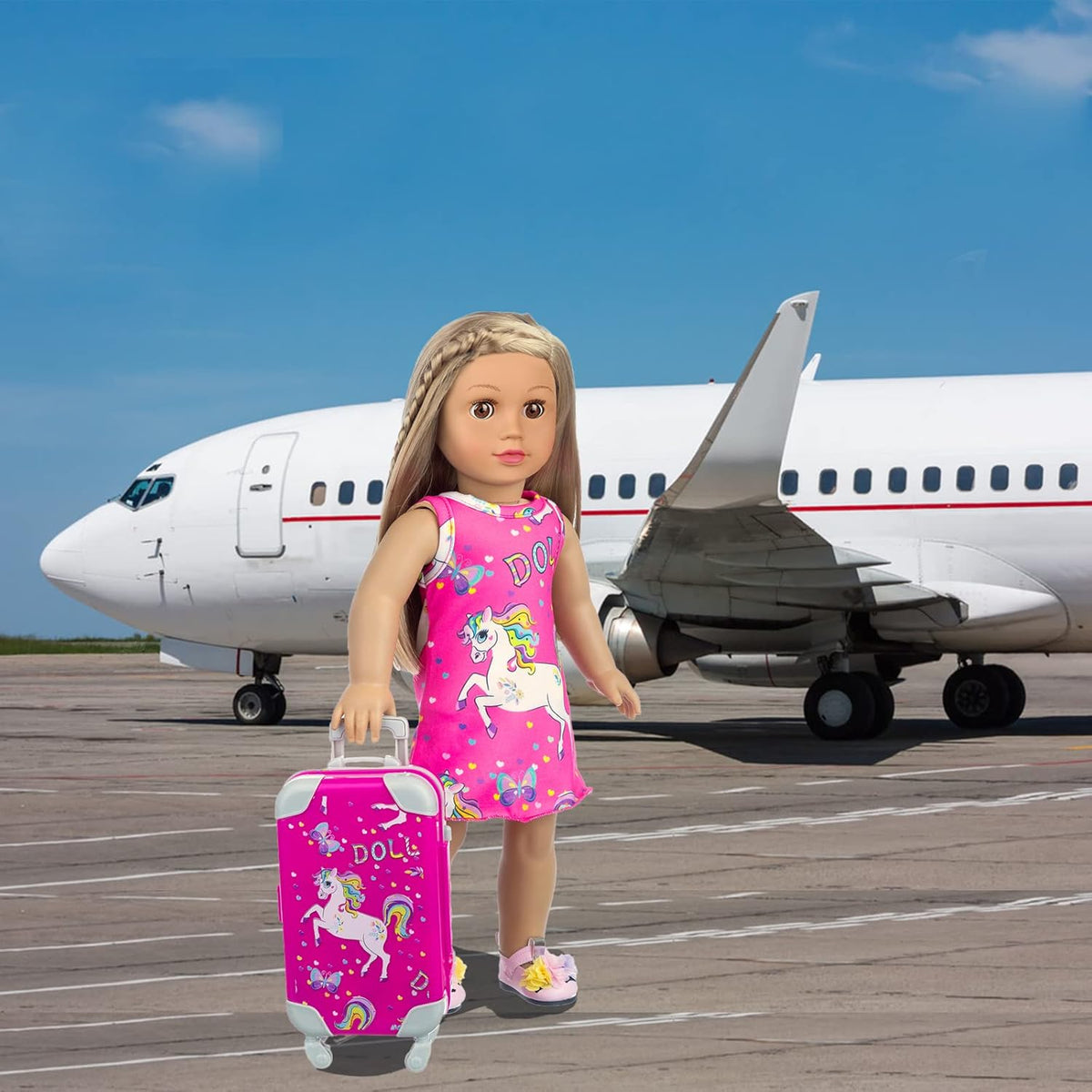 ZQDOLL Ropa y accesorios para muñecas americanas de 18 pulgadas