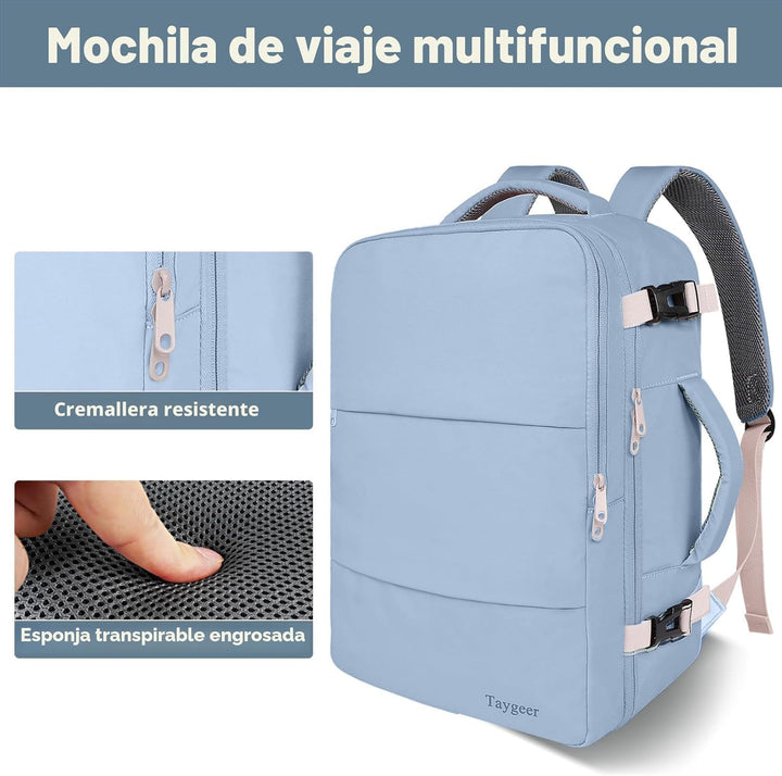 Taygeer - Mochila de viaje para mujeres, con puerto de carga USB y...