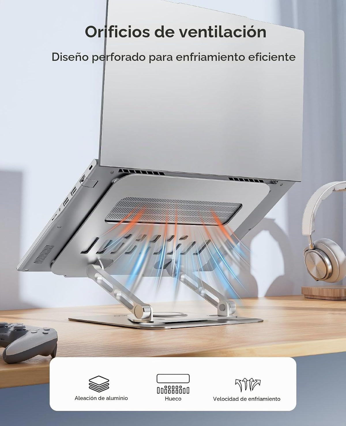 ORICO Soporte ajustable para computadora portátil para escritorio, base