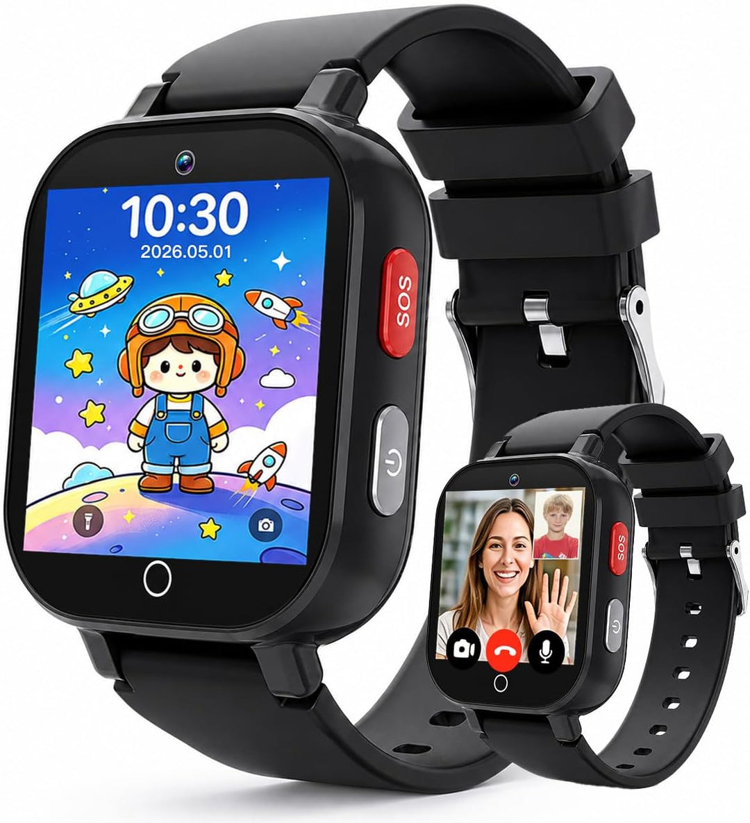 DXPICR Reloj inteligente 4G para niños con rastreador GPS, video y...