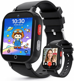 DXPICR Reloj inteligente 4G para niños con rastreador GPS, video y...