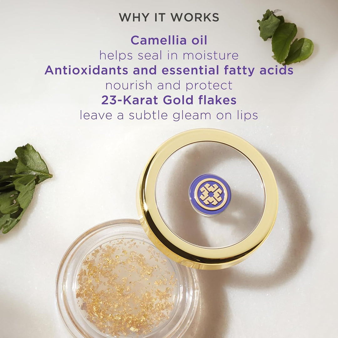 Bálsamo labial Tatcha Camellia Gold Spun | Nutritivo e intensamente...