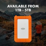 Mini disco disco duro portátil LaCie Rugged USB 3.0 , Naranja
