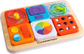 Fat Brain Toys PlayTab Essentials, tablero modular de actividades sensoriales, tablero de actividades para niños pequeños y bebés a partir de 12 meses