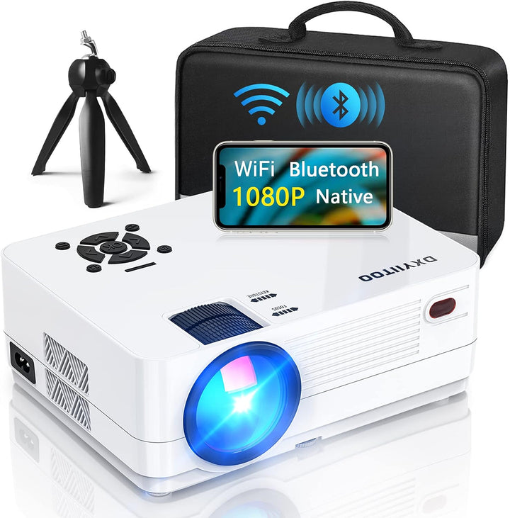 Proyector Native 1080P con WiFi y Bluetooth bidireccional, proyecto...