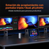 TobenONE Estación de acoplamiento para laptop 18 en 1, 3 monitores,...