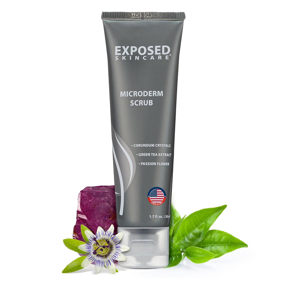 Exposed Skin Care, Microderm - Exfoliante facial con cristales de c...