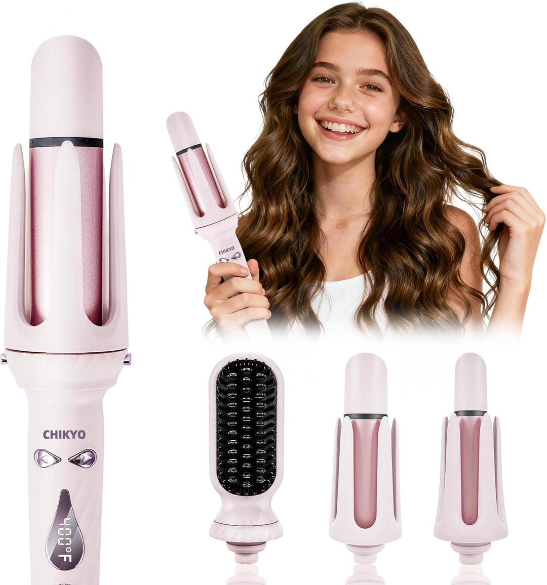 CHIKYO Herramienta caliente multifuncional 3 en 1, rizadores automá...
