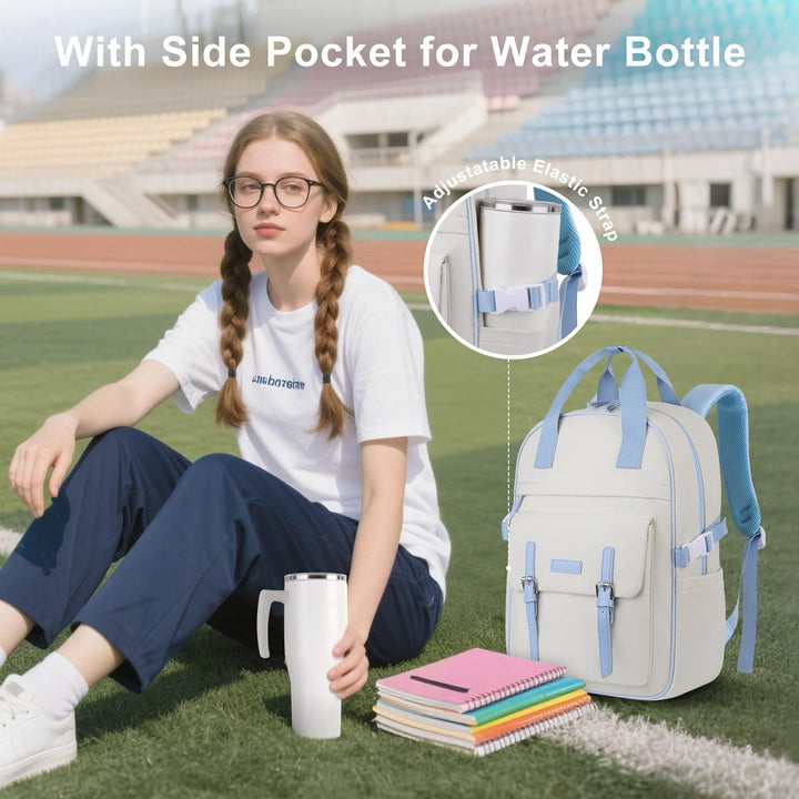 MOSISO Mochila para laptop para mujeres y hombres, mochila de compu...