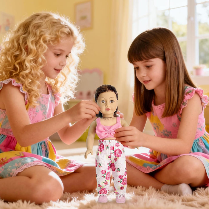 HOAKWA Ropa y accesorios de muñeca americana para muñecas de 18 pul...