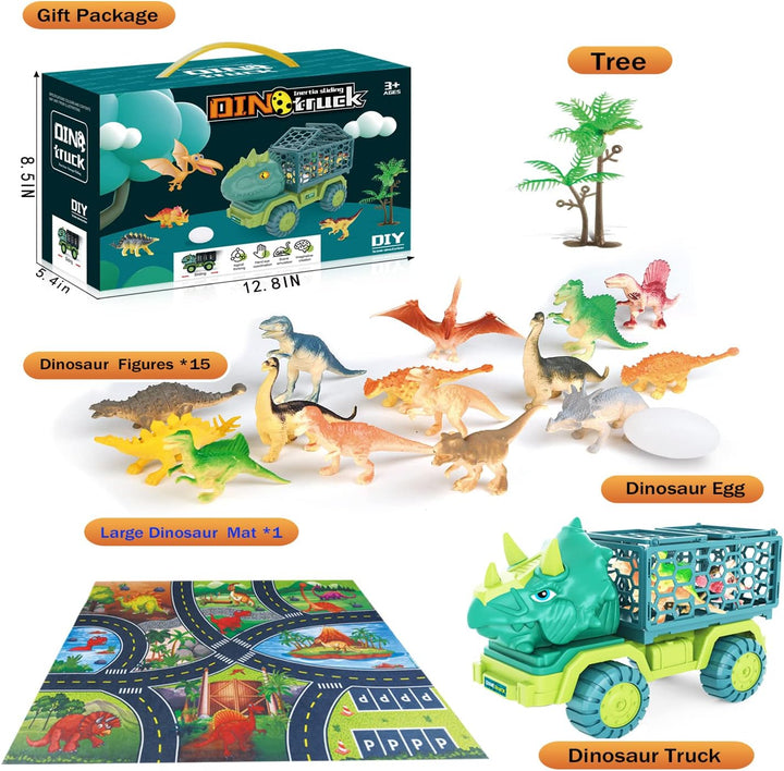 Camión de dinosaurios de juguete para niños de 3 a 5 años, juguete...