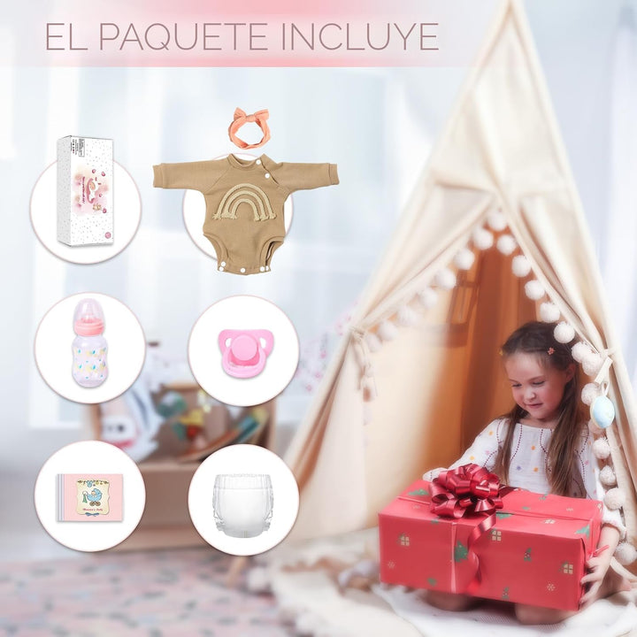 WOOROY Muñecas Realistas de Bebé Reborn - Niña Recién Nacida Realis...