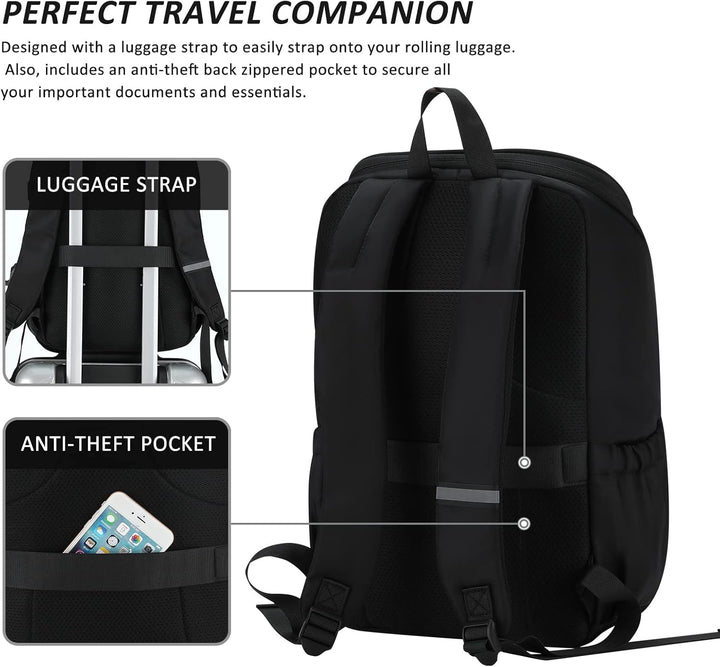 MAXTOP Mochila de viaje para computadora portátil, mochilas de nego...