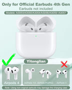 Yitonglian Funda de cargador inalámbrico de repuesto para Airpods