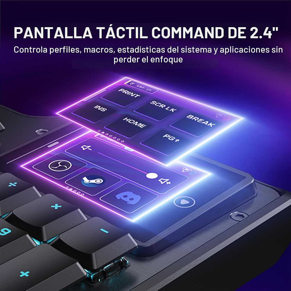 Turtle Beach Command Series KB5 Teclado mecánico para juegos de tam...
